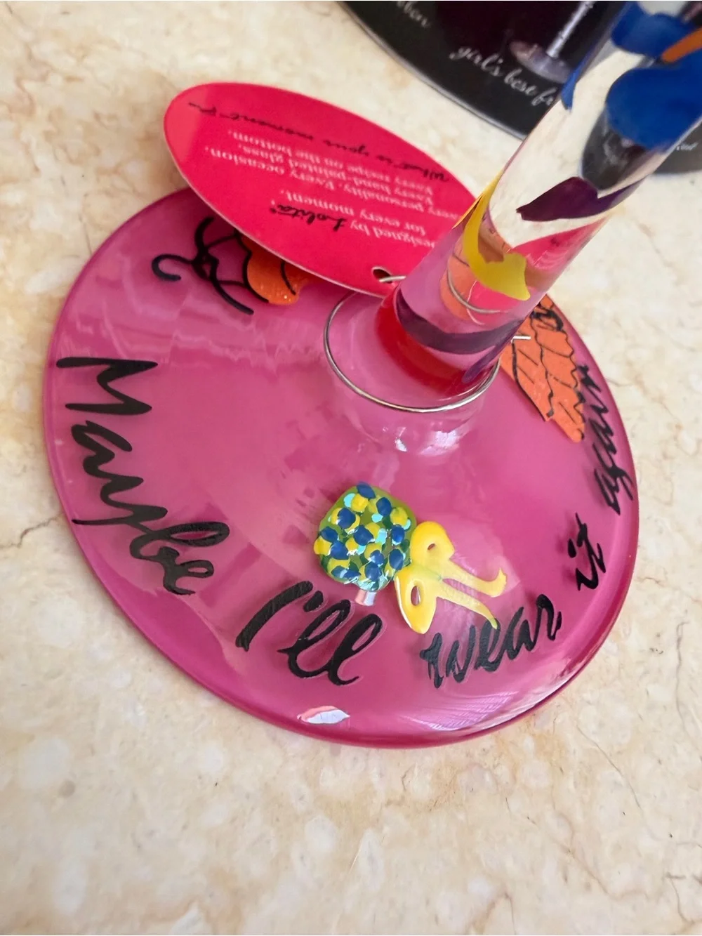 Lolita 'Always A Bridesmaid' Pink Martini Glass - Love My Martini Collection